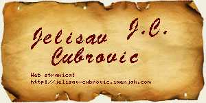 Jelisav Čubrović vizit kartica